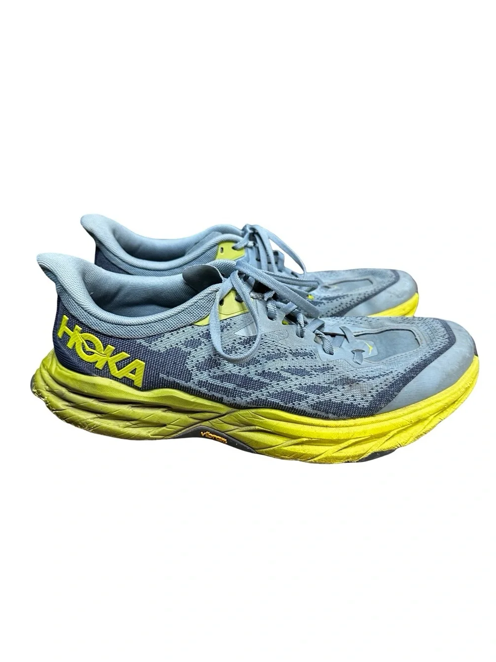 HOKA Men’s Speedgoat 5 Blue Green Sneakers Size 10.5D Workout Running Trail
